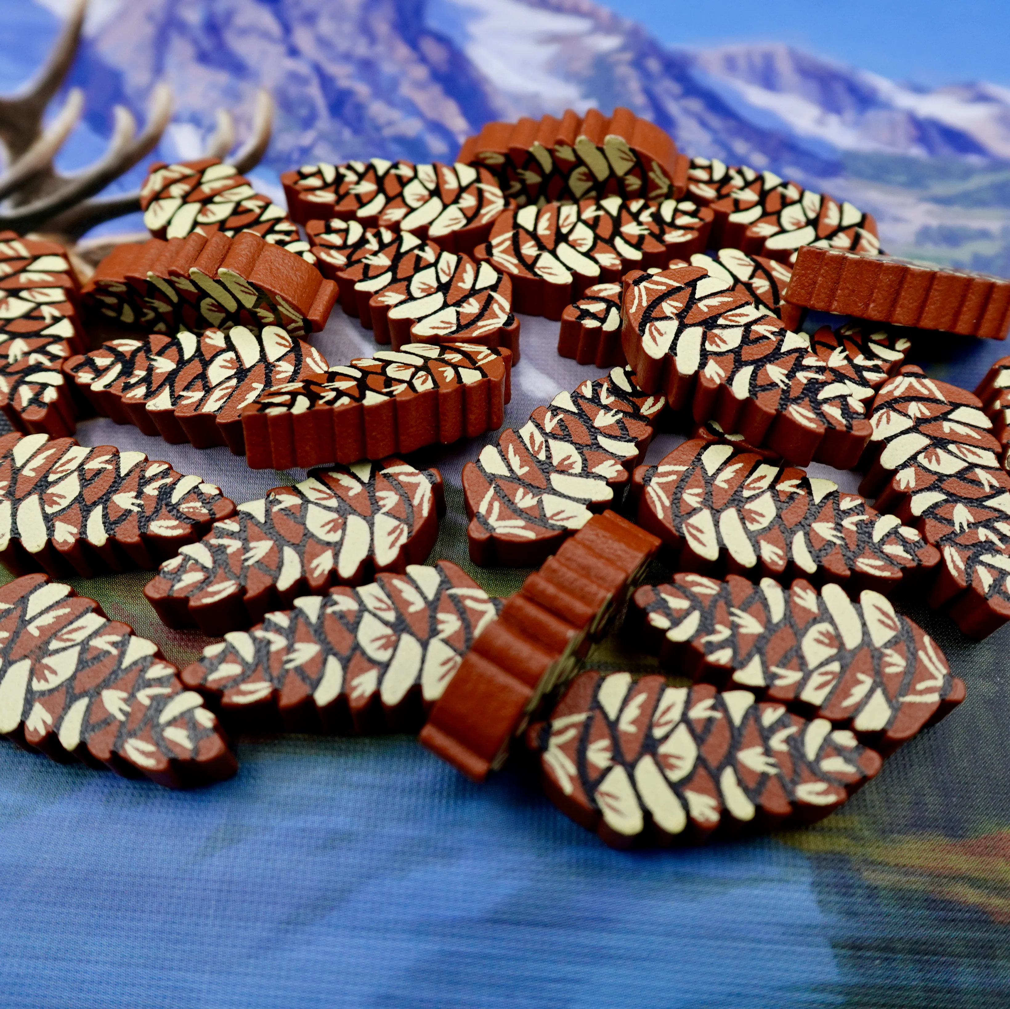 Cascadia: Wooden Pine Cones (Meeple Source) - Image 2