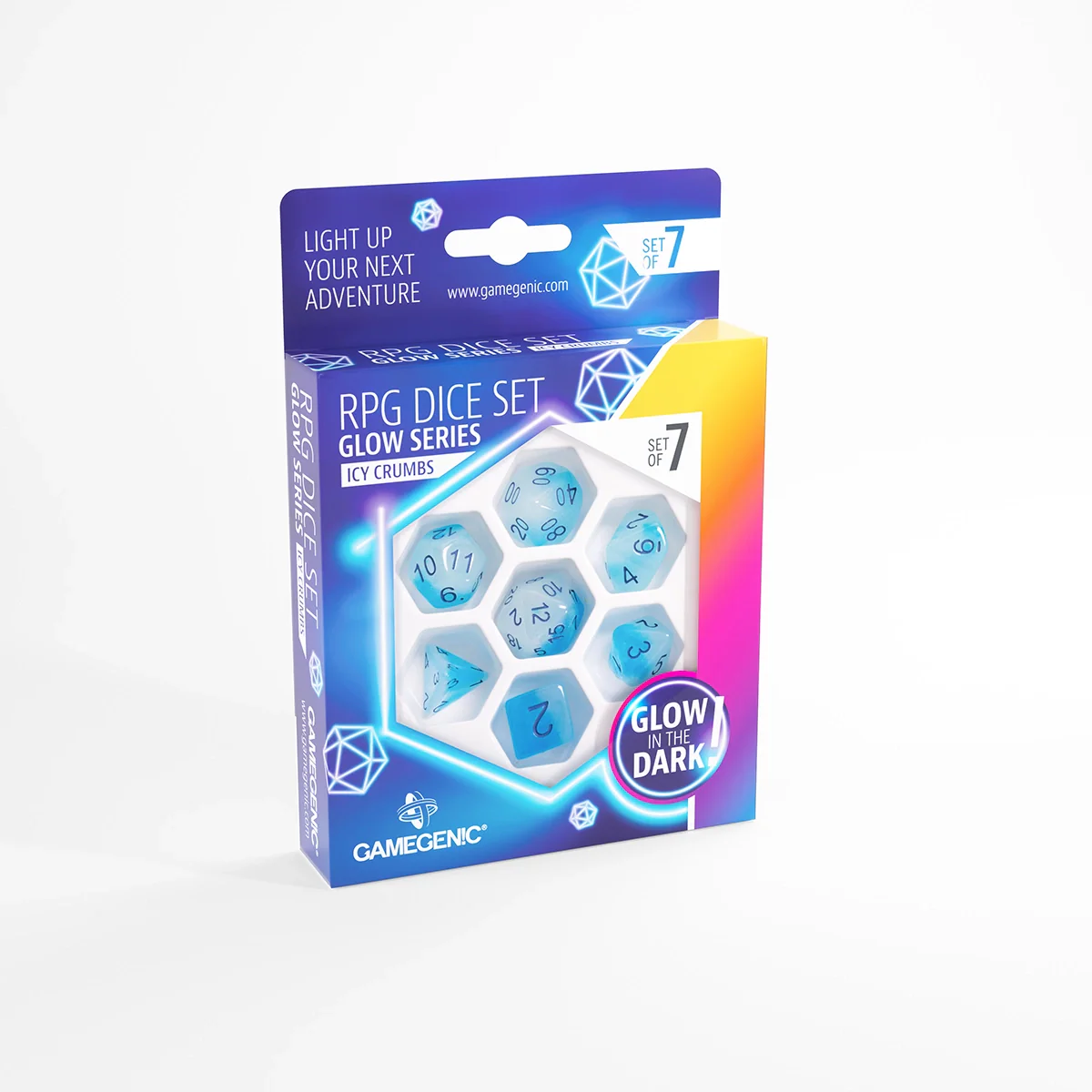Gamegenic - Glow Series Dice (set of 7)