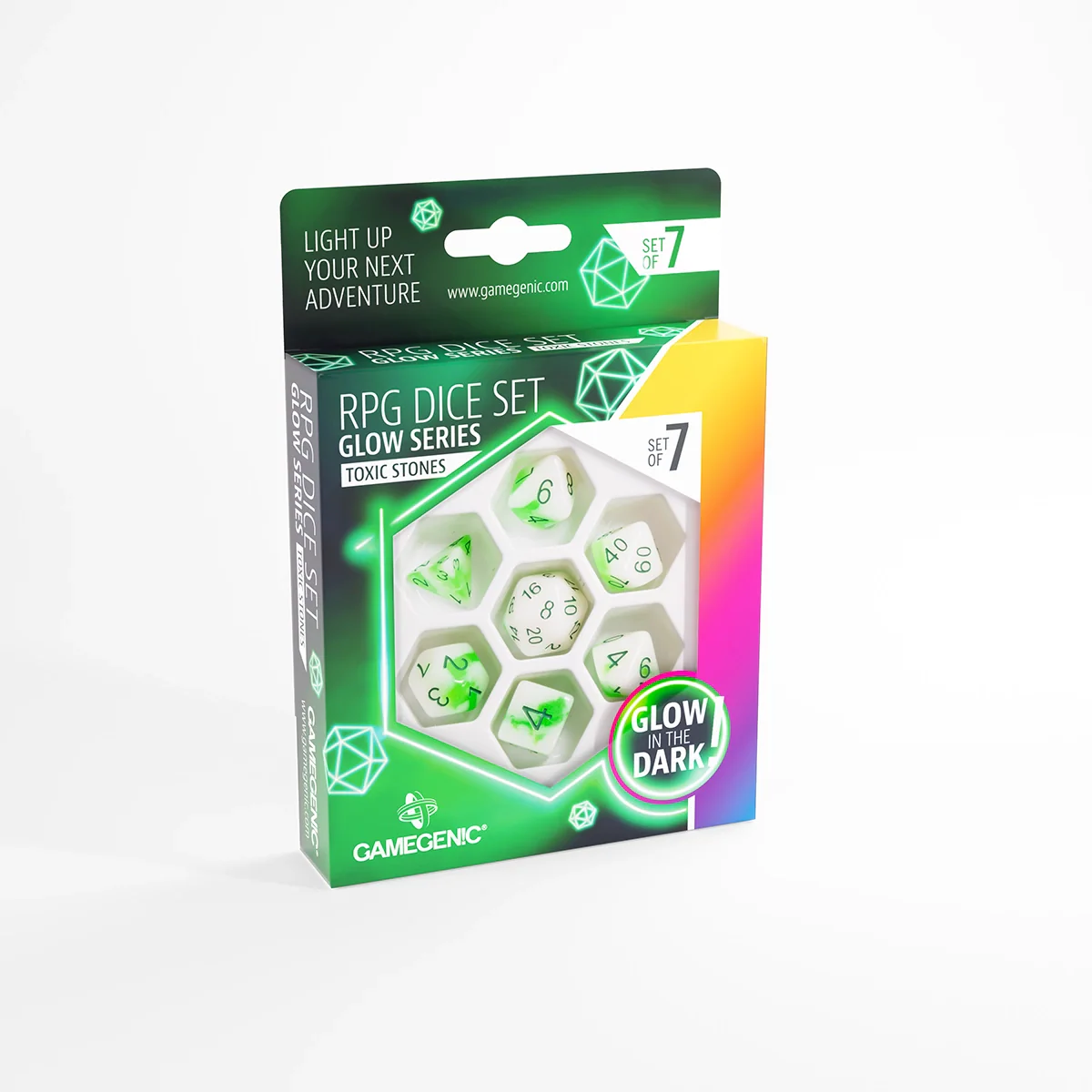Gamegenic - Glow Series Dice (set of 7) - Image 3