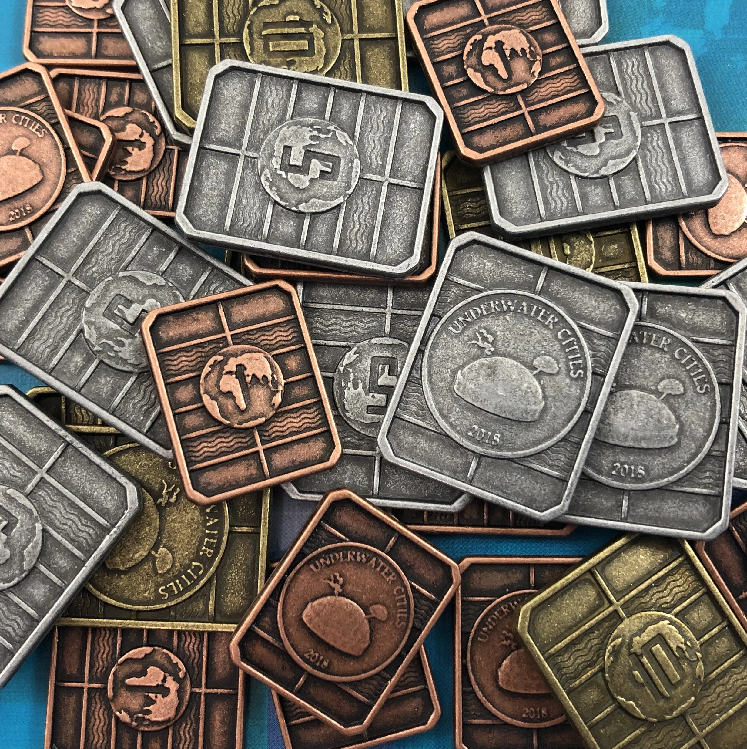 GeekUp Bit Set: Underwater Cities Metal Credit Chips