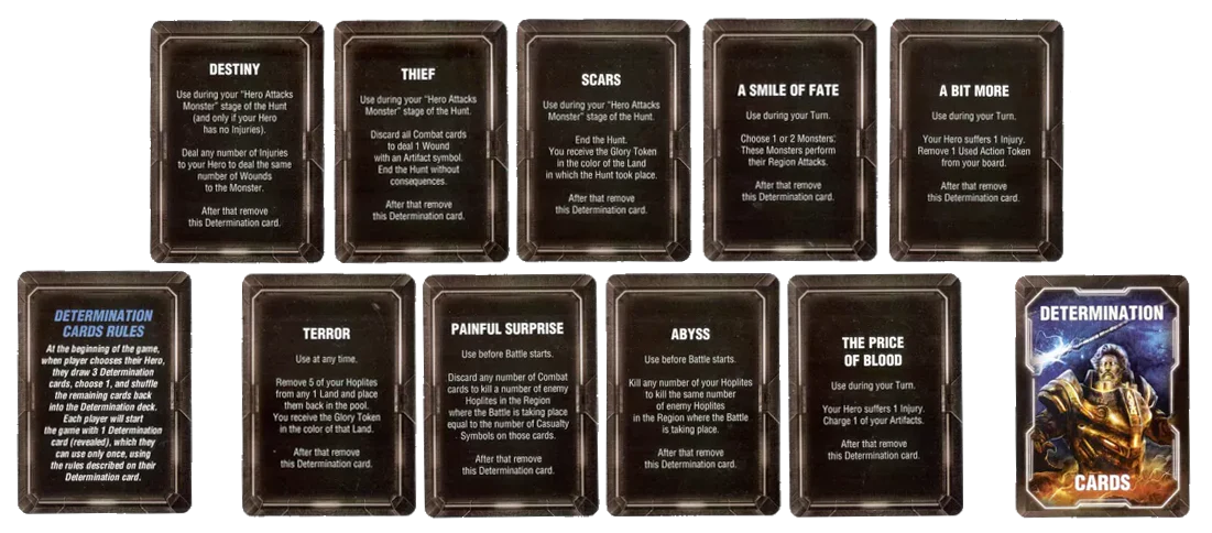 Lords of Hellas: Determination Cards