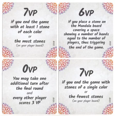 Mandala Stones: Dice Tower 2021 Objective Cards