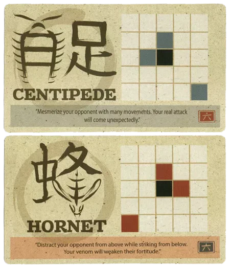 Onitama: Hornet and Centipede Promo Cards