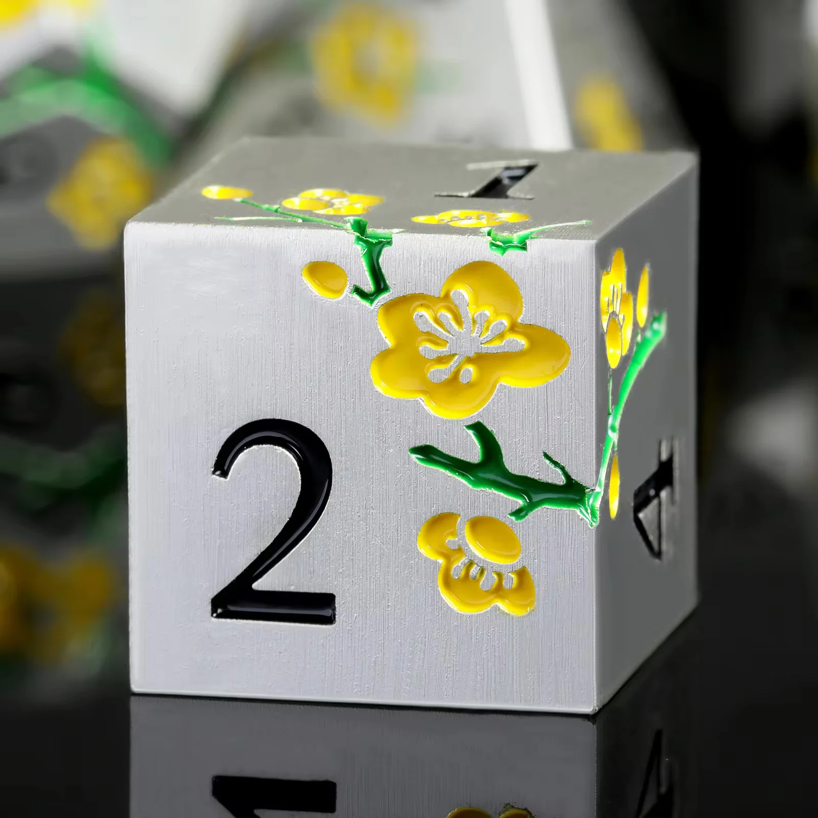 Plum Blossom Metal RPG Dice Set - Image 12