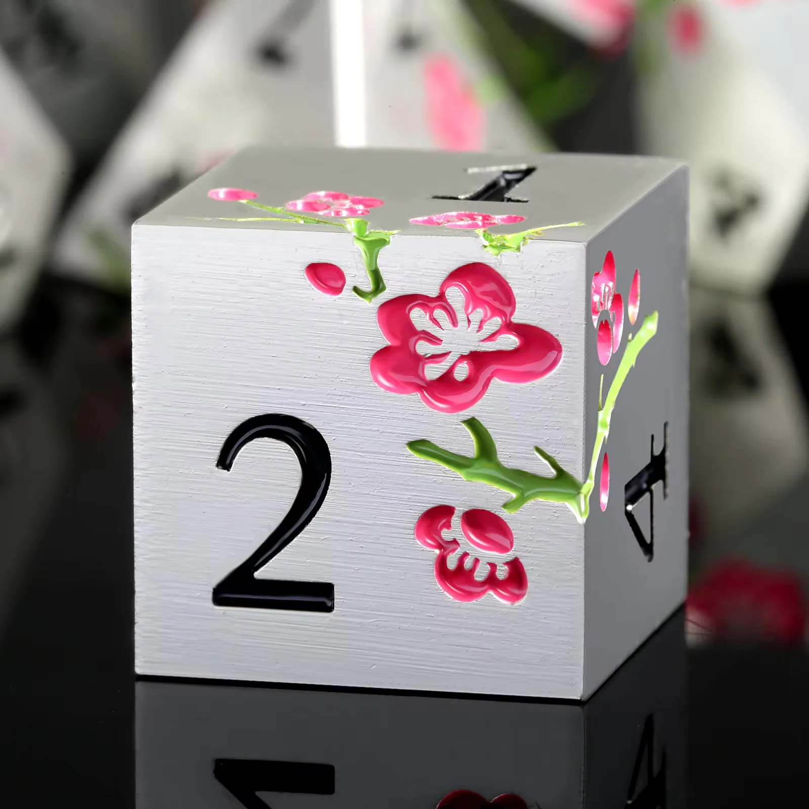 Plum Blossom Metal RPG Dice Set - Image 13
