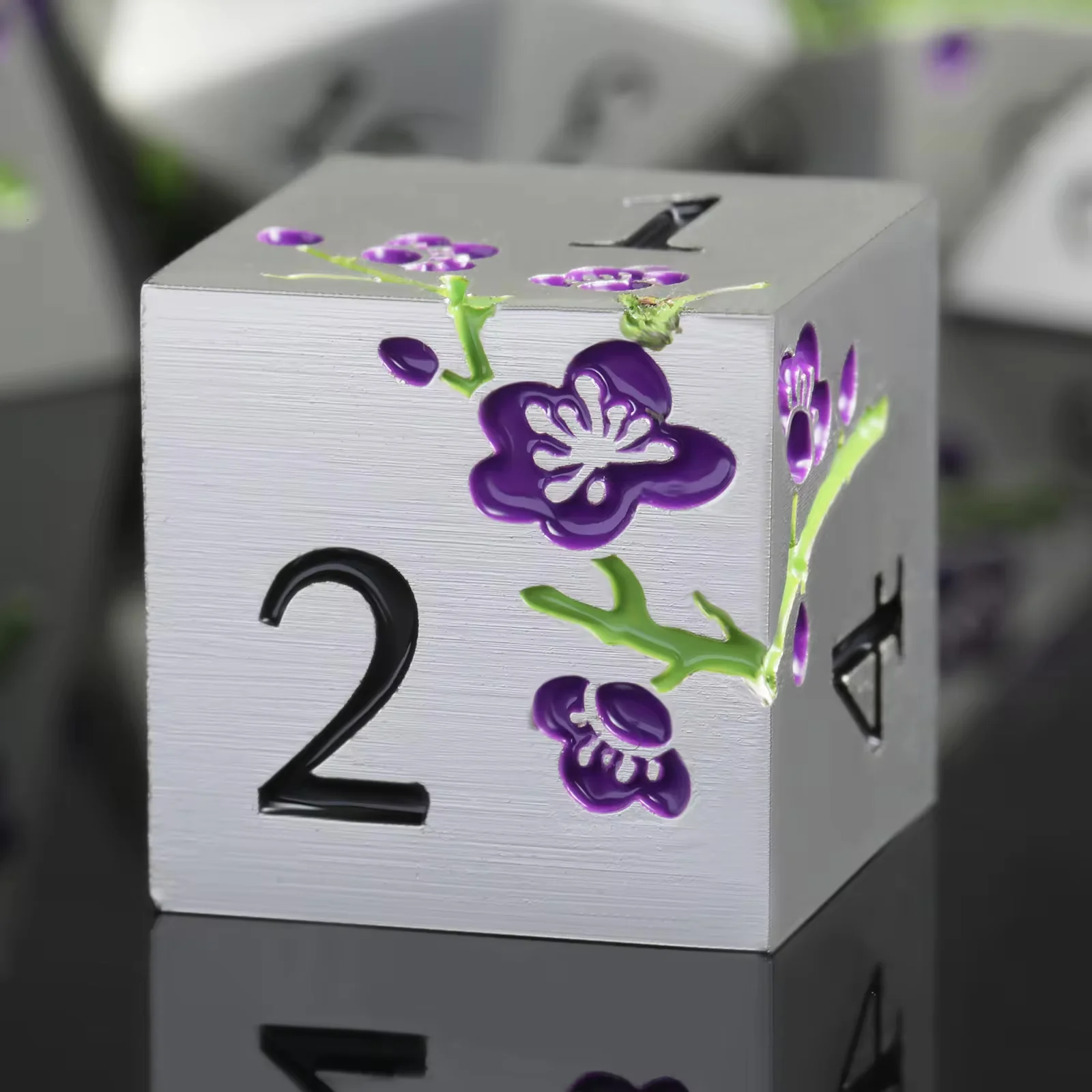 Plum Blossom Metal RPG Dice Set - Image 4