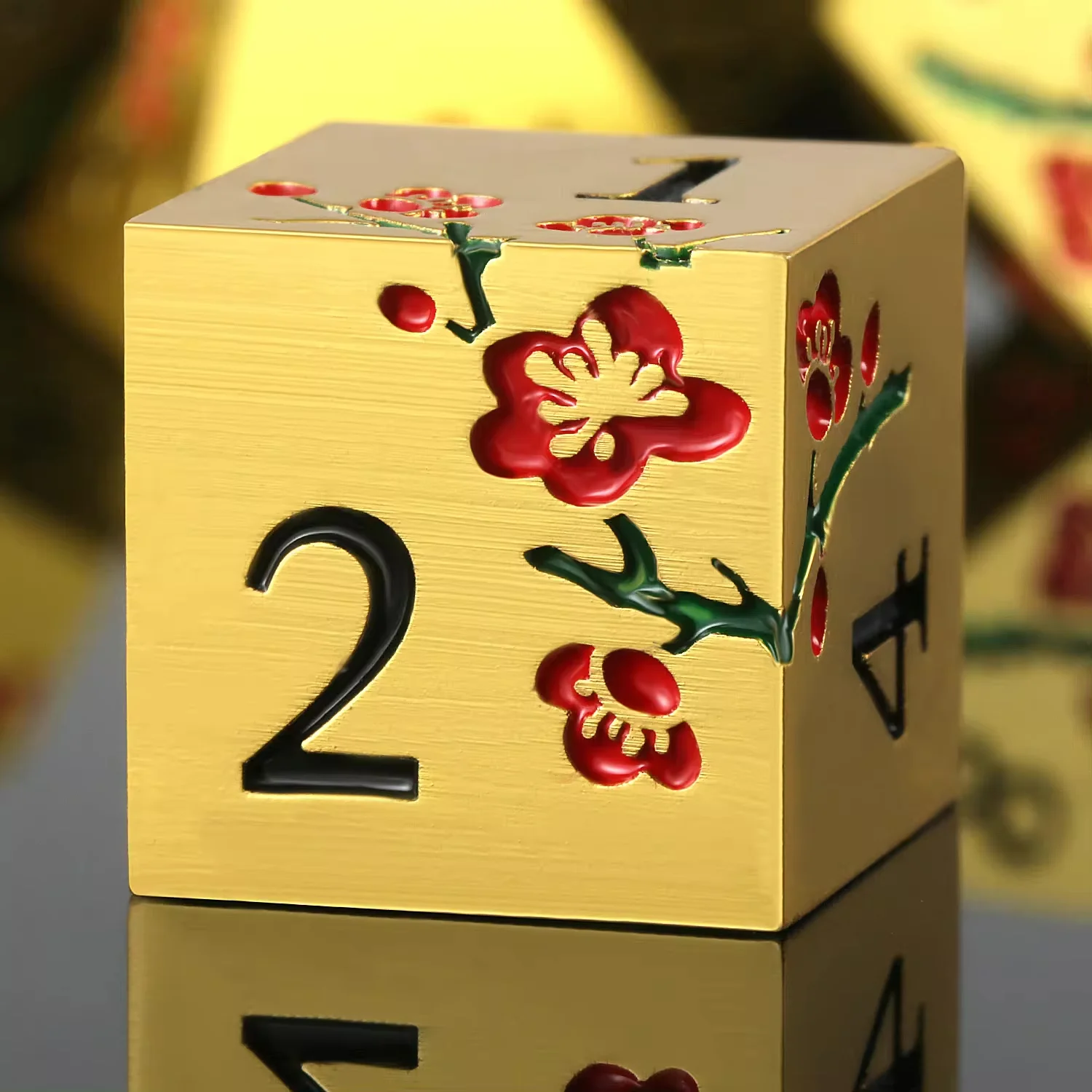 Plum Blossom Metal RPG Dice Set - Image 6