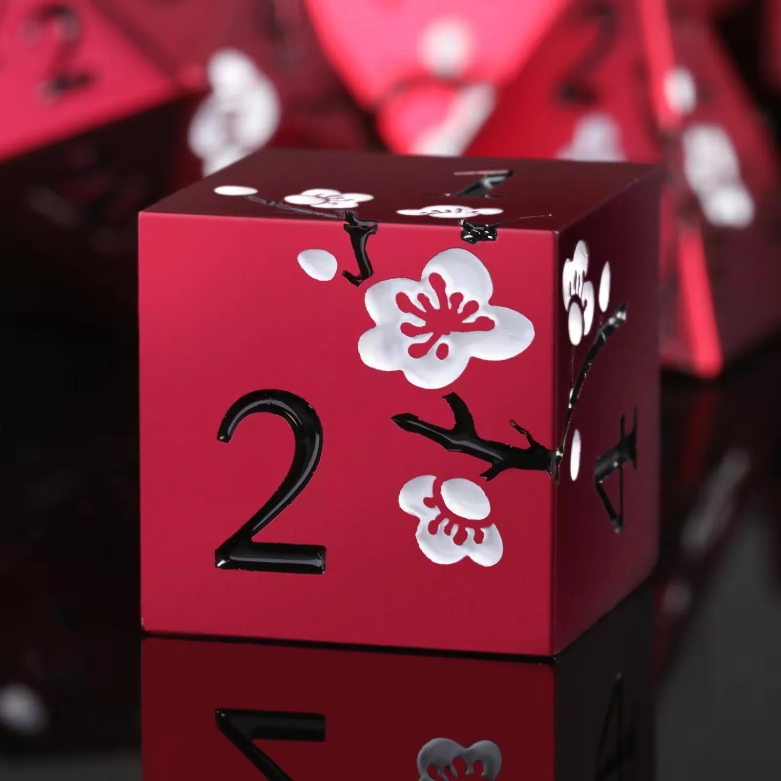 Plum Blossom Metal RPG Dice Set - Image 7