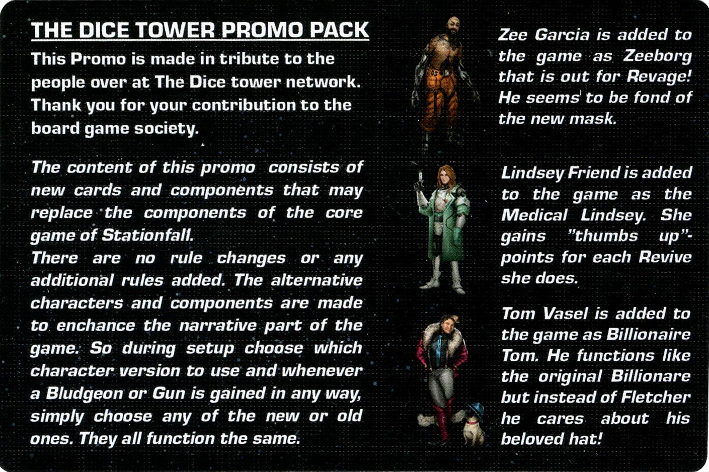 Stationfall: The Dice Tower Promo Pack - Image 2