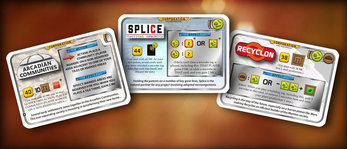 Terraforming Mars: BGG User-Created Corporation Pack